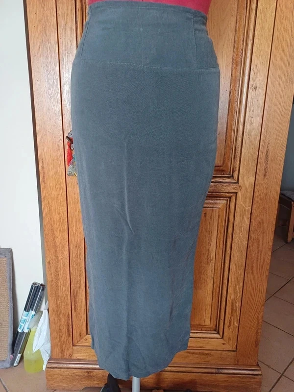 Nieuwe grijze lange rok maat 38 – photo 2